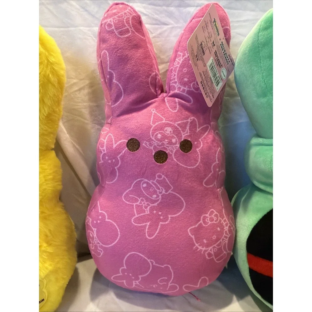 Peeps Hello Kitty Plush Lot 3‎ Pompompurin Sanrio Easter Bunny NWT